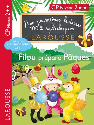 cover image of Premières lectures syllabiques--Filou prépare Pâques